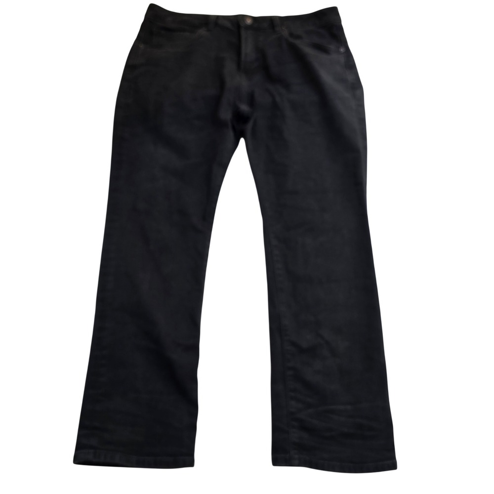Buffalo David Bitton Slim Ash Jeans Mens 38x30 Black Story Stretch Denim